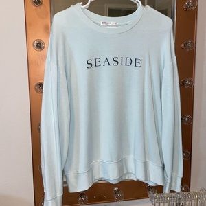 Super soft light blue seaside sweatshirt